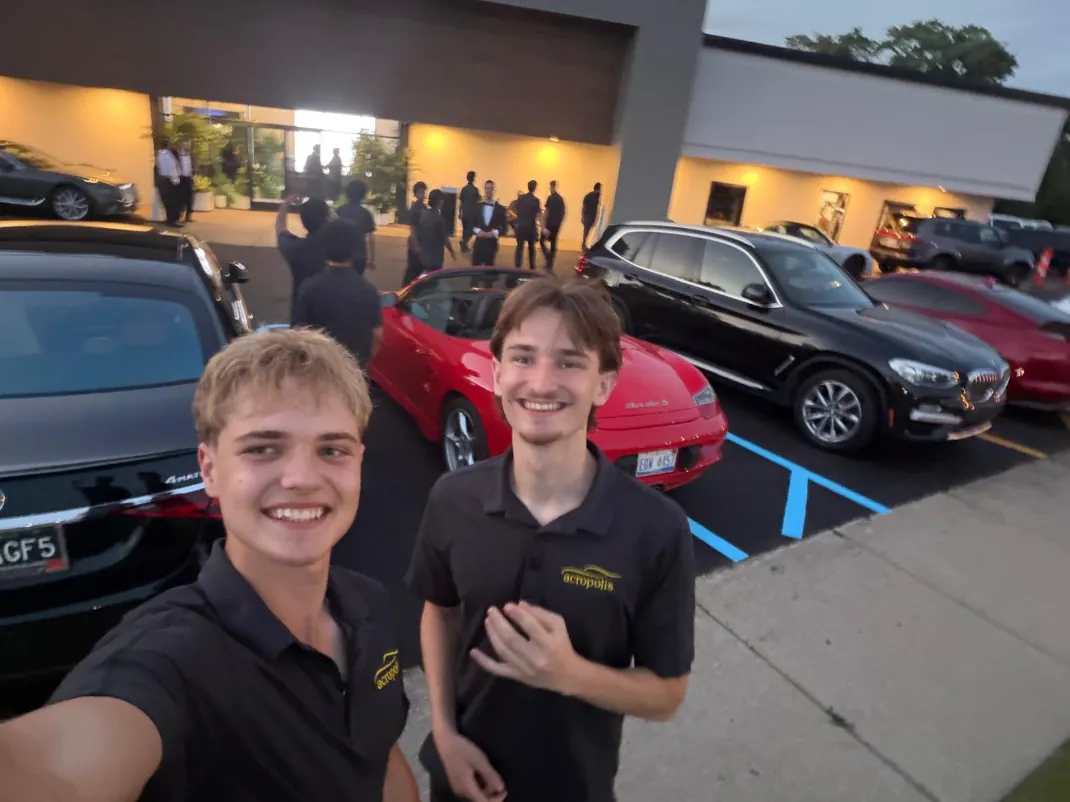 Acropolis valets at an evening private event